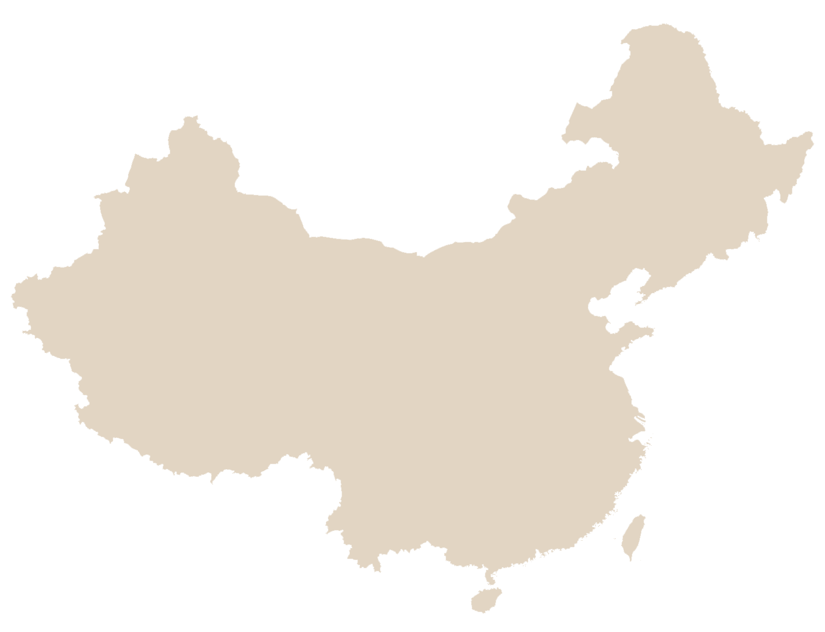 Landkarte von China_dunkel